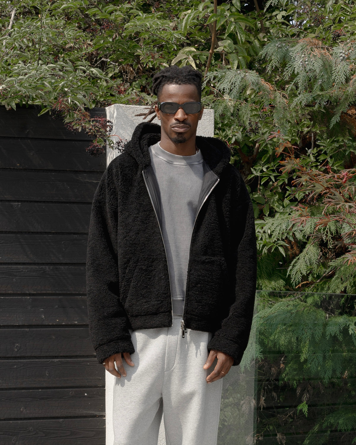 Fleece Zip Jacket - Black campaign image 1