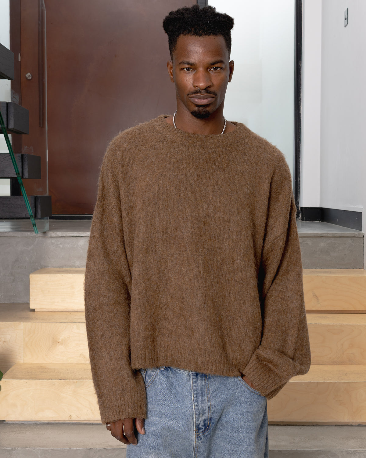 Mohair Sweatshirt - Birch campaign image 1