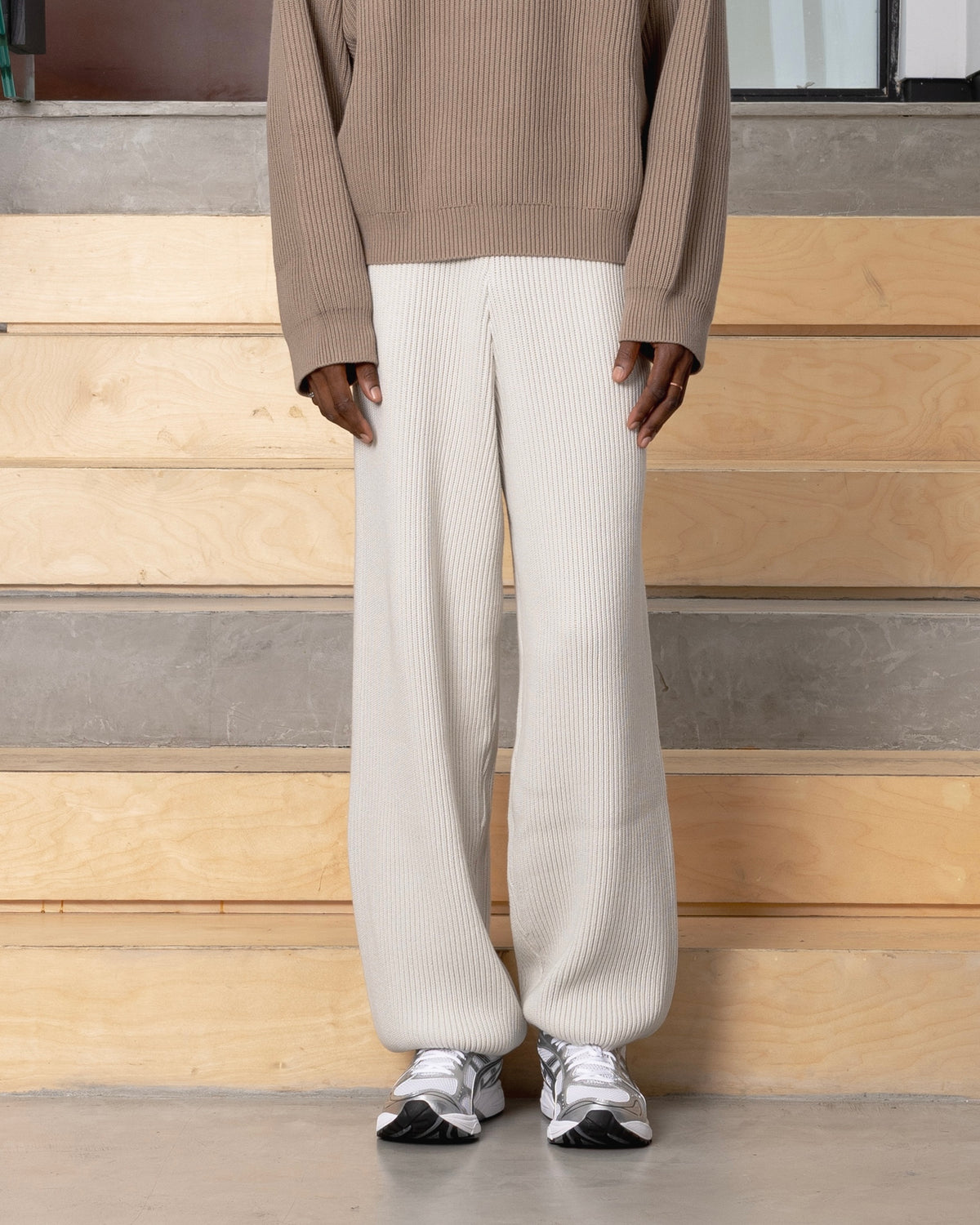 Ribbed Sweatpant - Oat campaign image 1