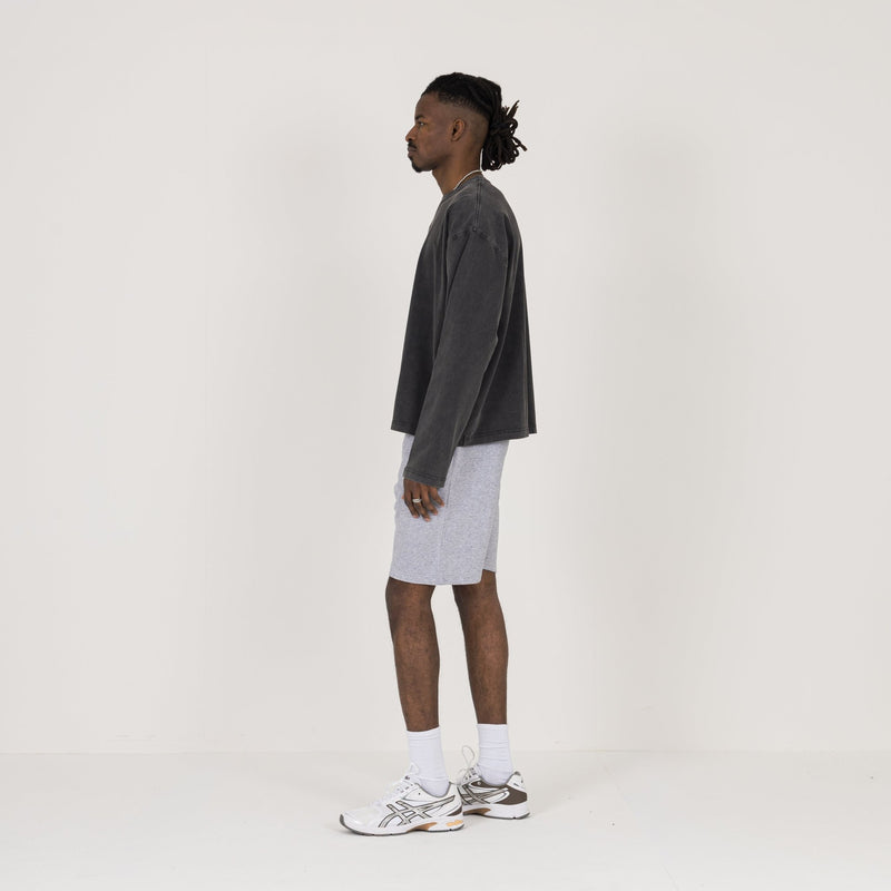 Short - Light Marl Grey - Destructive