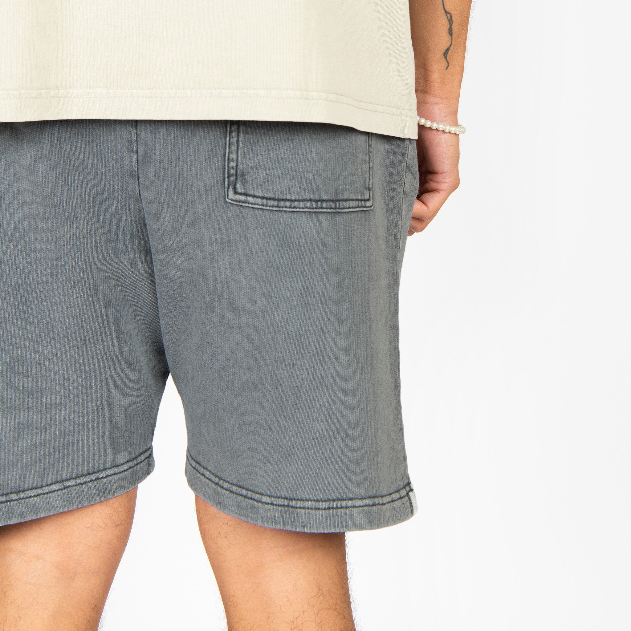 Bite Short Grey Aged Denim