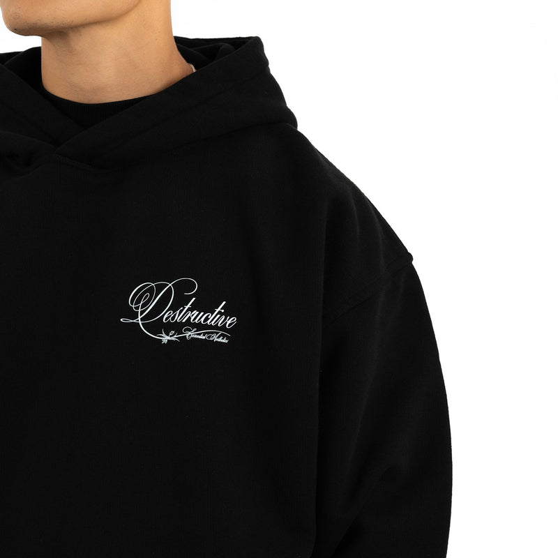 Signature Hoodie - Black - Destructive