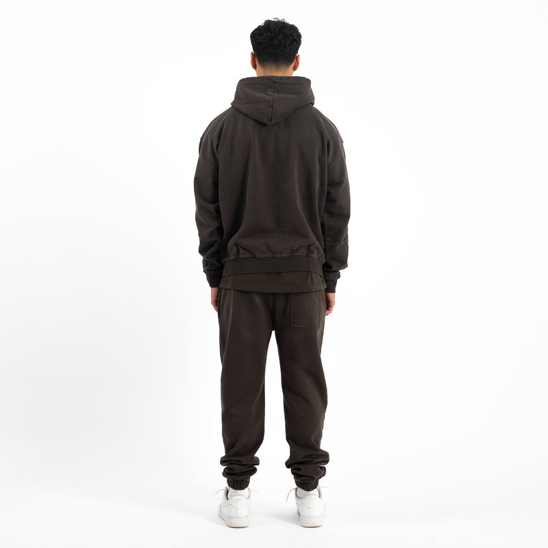 Signature Hoodie - Dark Mocha - Destructive