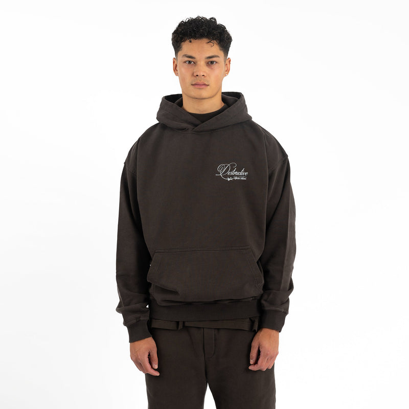 Signature Hoodie - Dark Mocha - Destructive