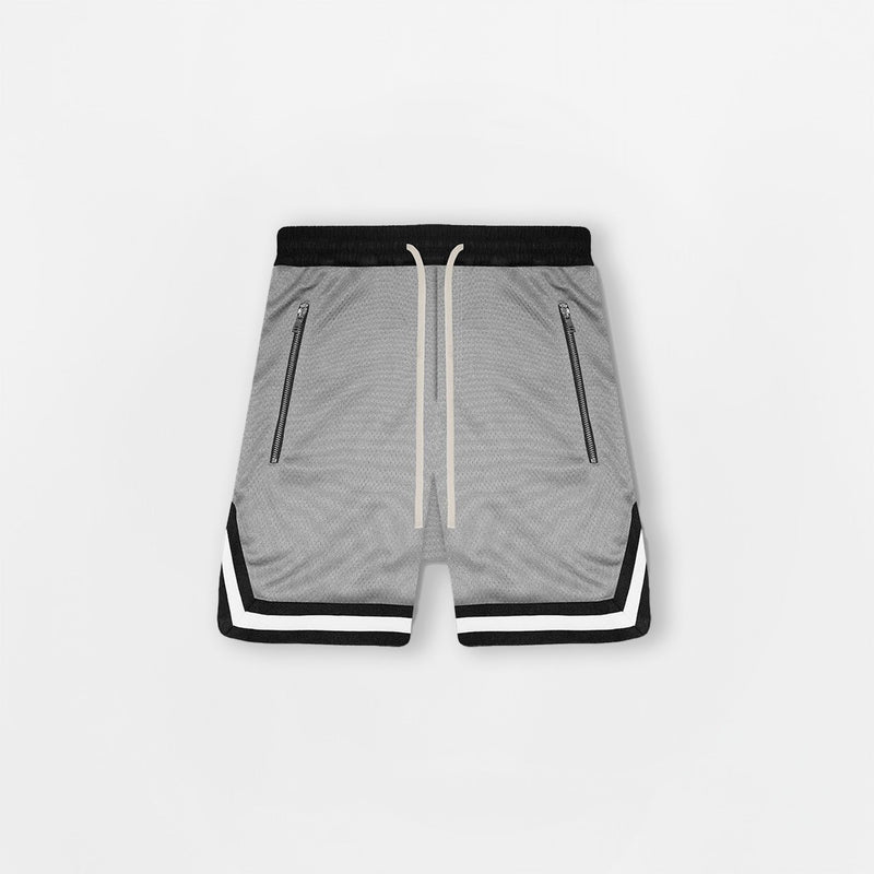 Sports Mesh Shorts - Grey - Destructive