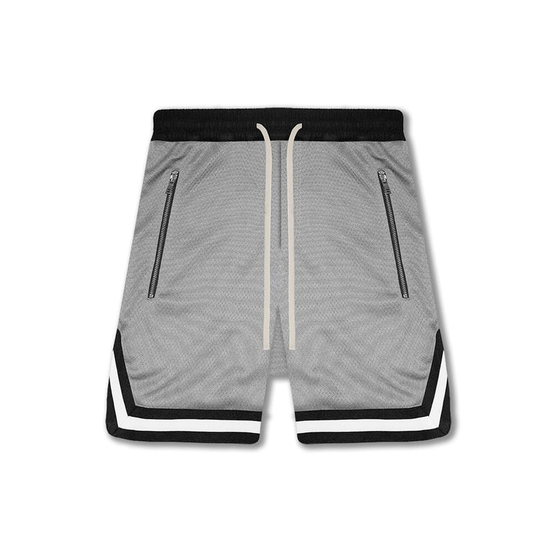 Sports Mesh Shorts - Grey - Destructive