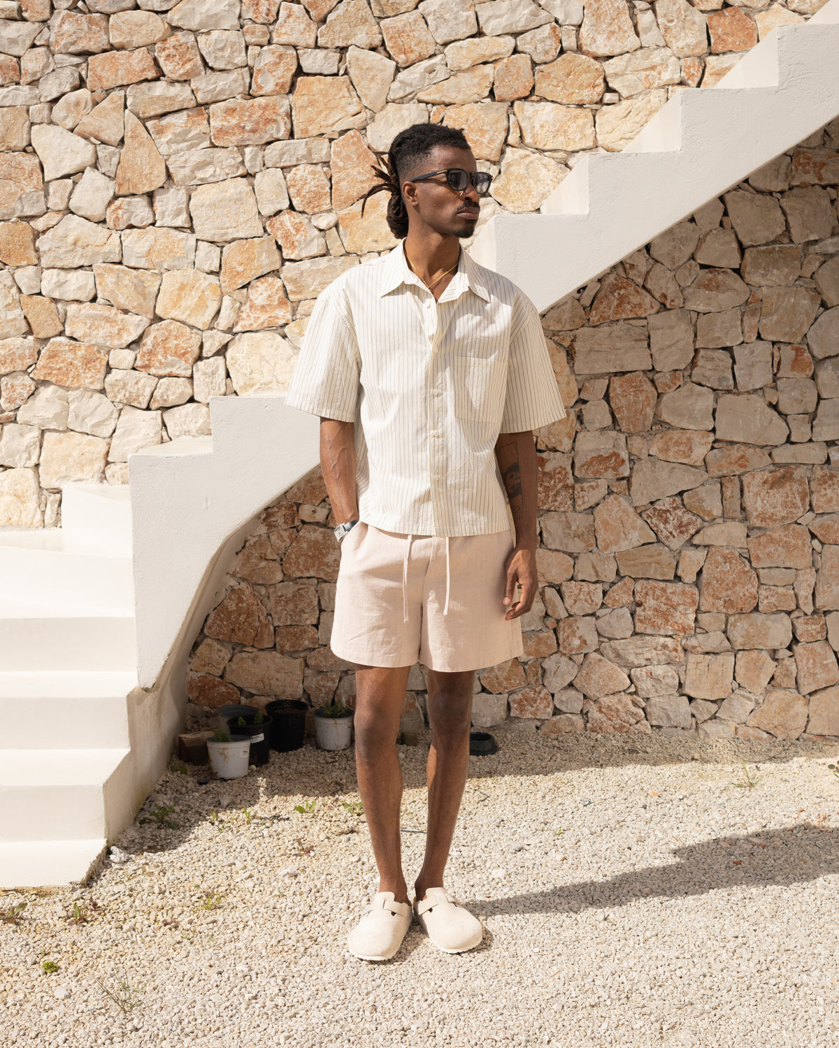 Linen Short - Ecru campaign image 1