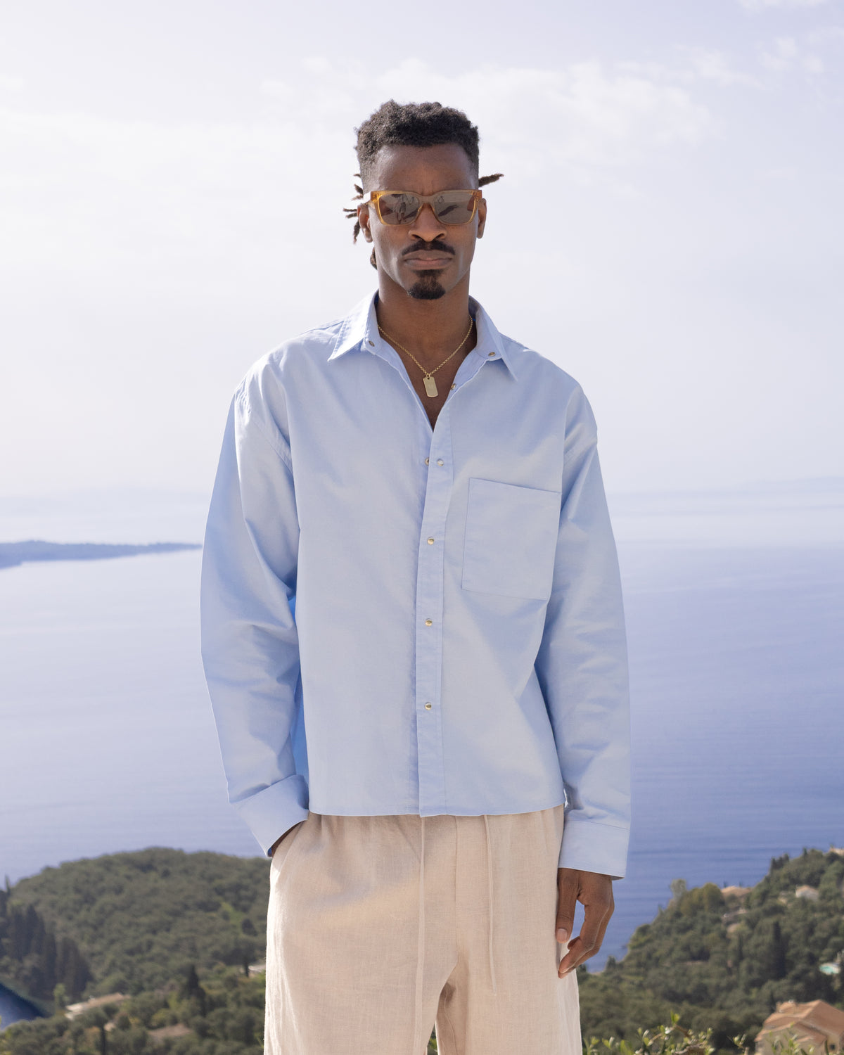 Uniform Long Sleeve Shirt - Horizon Blue campaign image 1