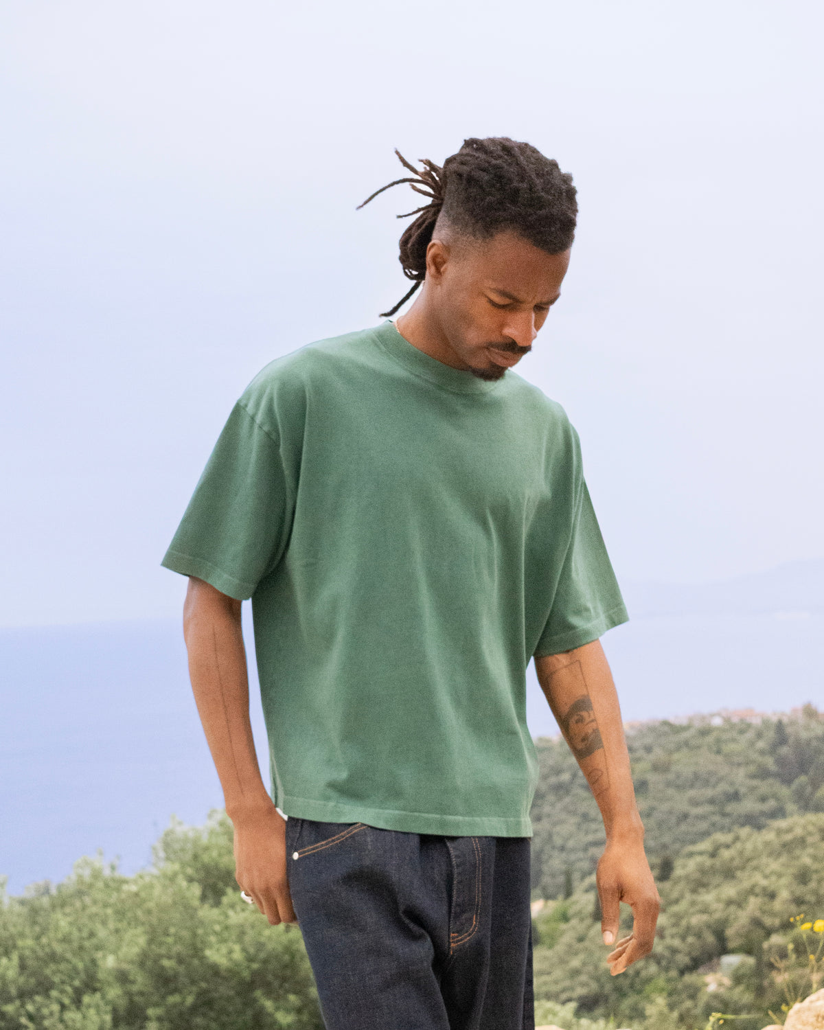 Cropped T-Shirt - Vintage Moss campaign image 1