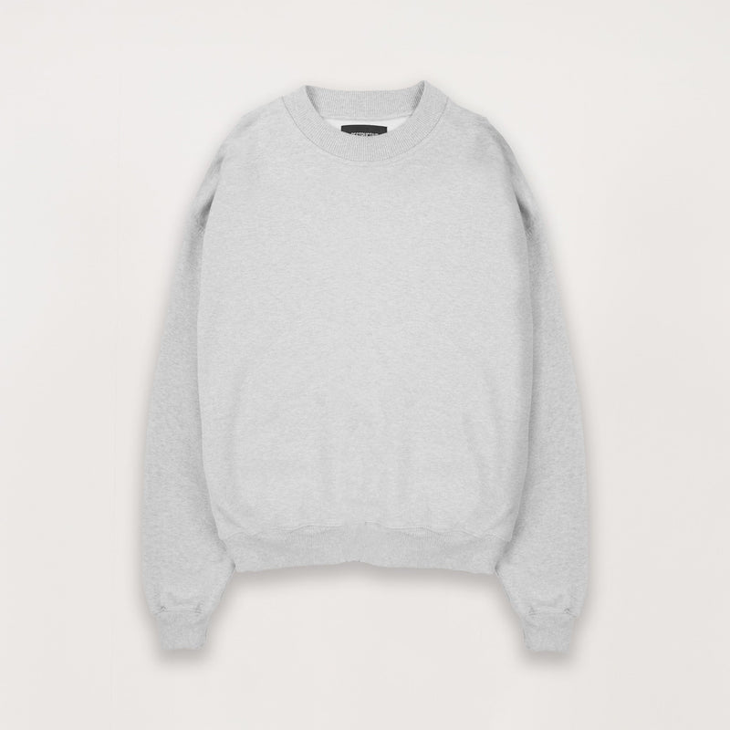 Sweatshirt - Light Marl Grey - Destructive