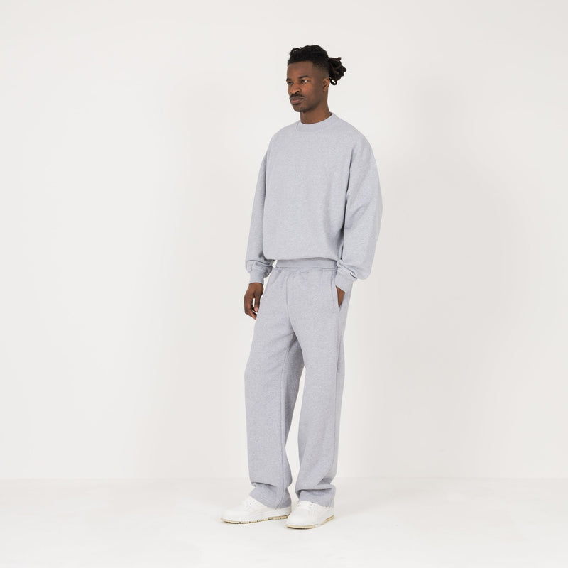 Sweatshirt - Light Marl Grey - Destructive