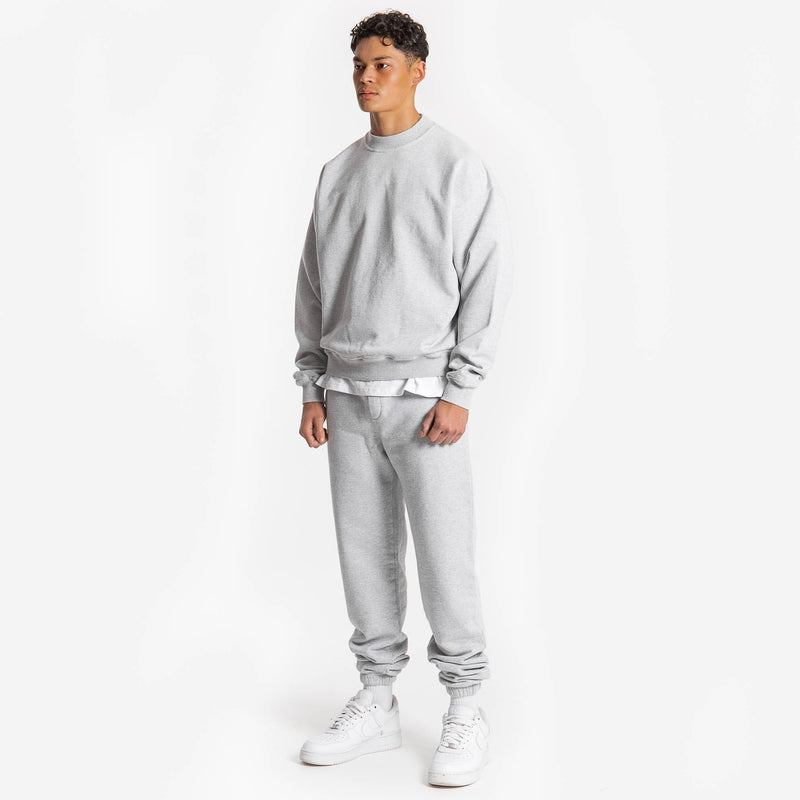 Sweatshirt - Light Marl Grey - Destructive