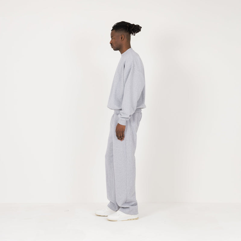 Sweatshirt - Light Marl Grey - Destructive