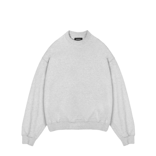 Sweatshirt - Light Marl Grey - Destructive