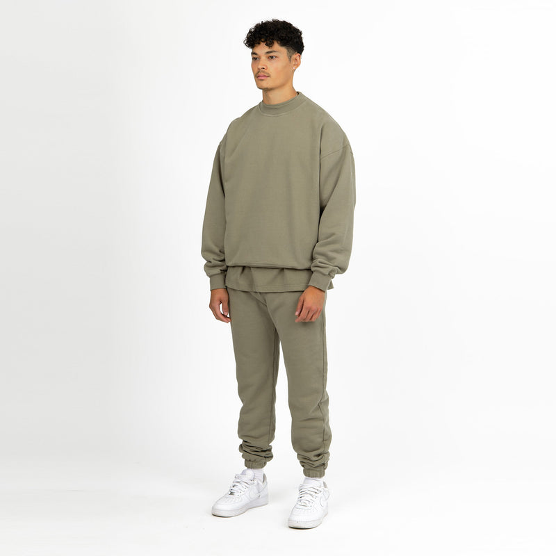 Sweatshirt - Olive - Destructive