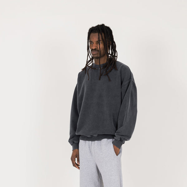 Sweatshirt - Vintage Black - Destructive