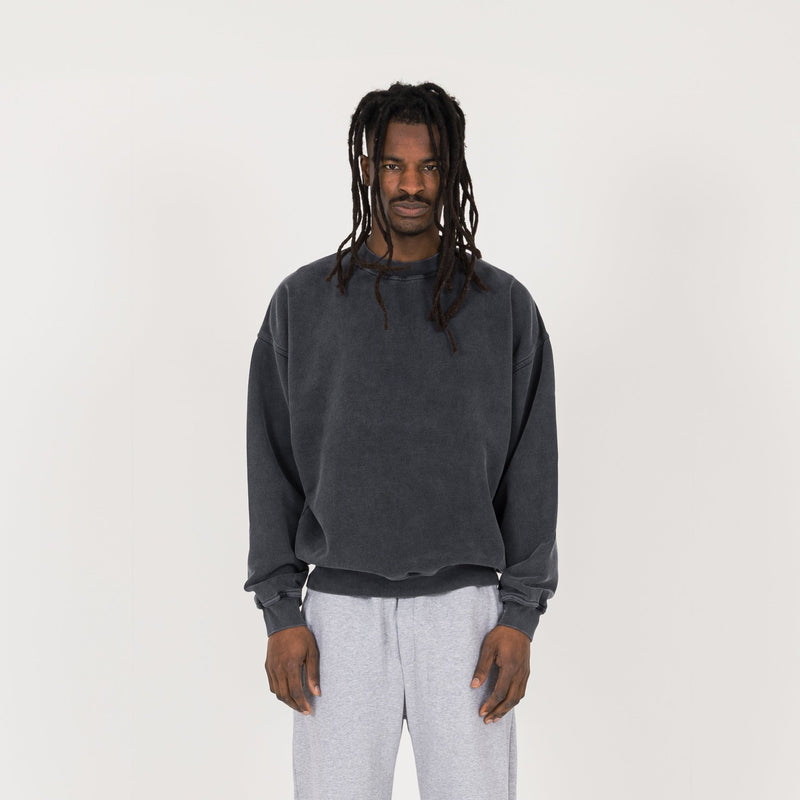 Sweatshirt - Vintage Black - Destructive