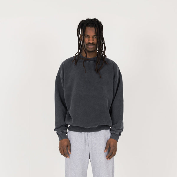 Sweatshirt - Vintage Black - Destructive