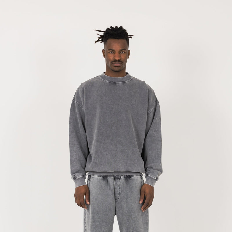 Sweatshirt - Vintage Grey - Destructive