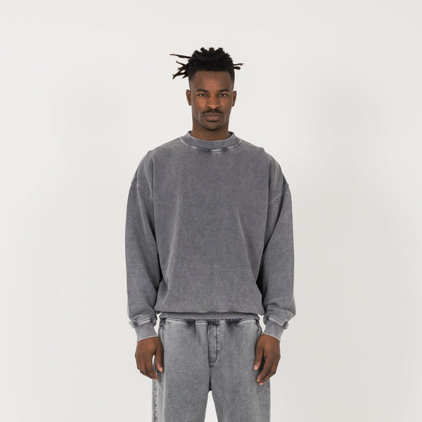 Sweatshirt - Vintage Grey - Destructive