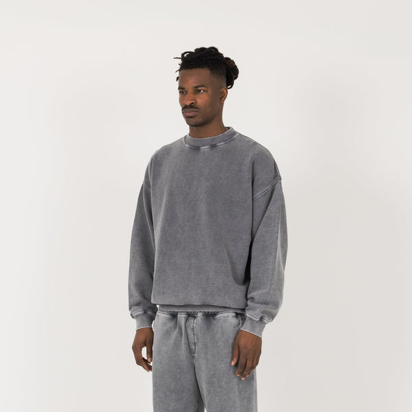 Sweatshirt - Vintage Grey - Destructive