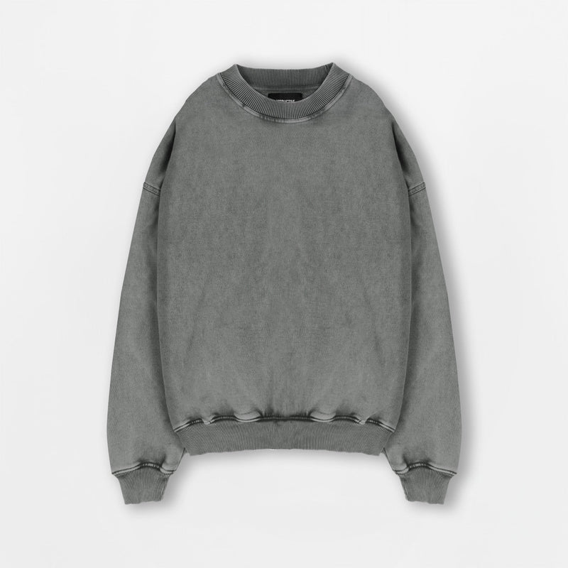 Sweatshirt - Vintage Grey - Destructive