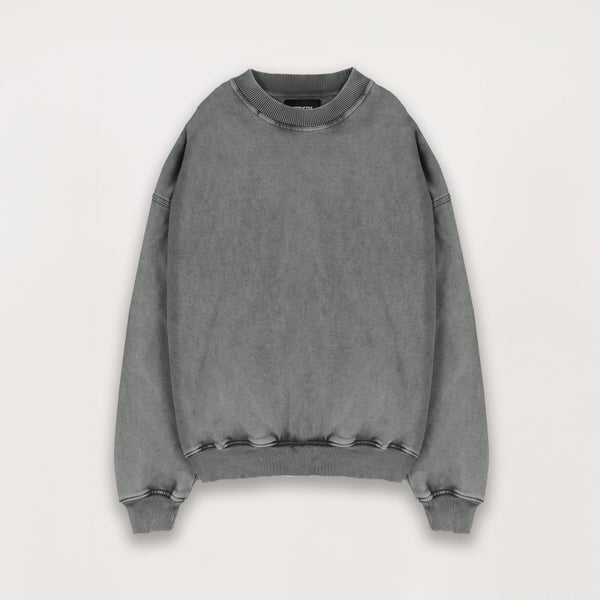 Sweatshirt - Vintage Grey - Destructive