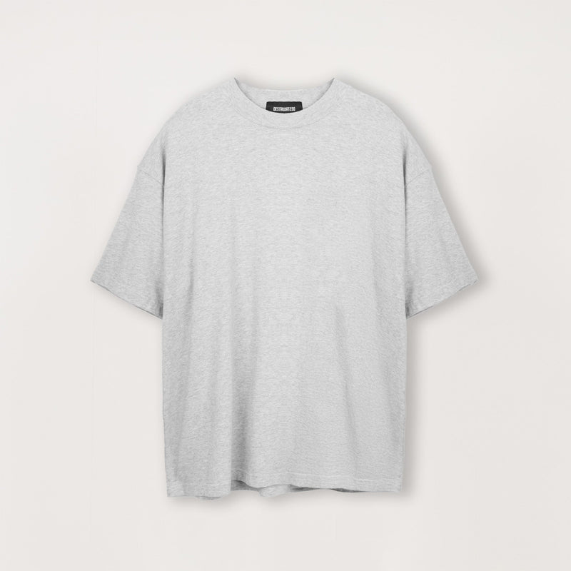 T-Shirt - Light Marl Grey - Destructive