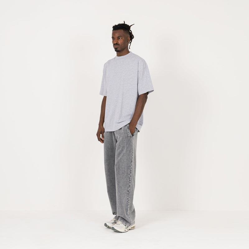 T-Shirt - Light Marl Grey - Destructive