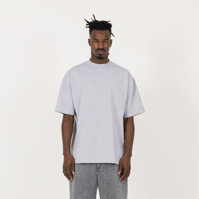 T-Shirt - Light Marl Grey - Destructive