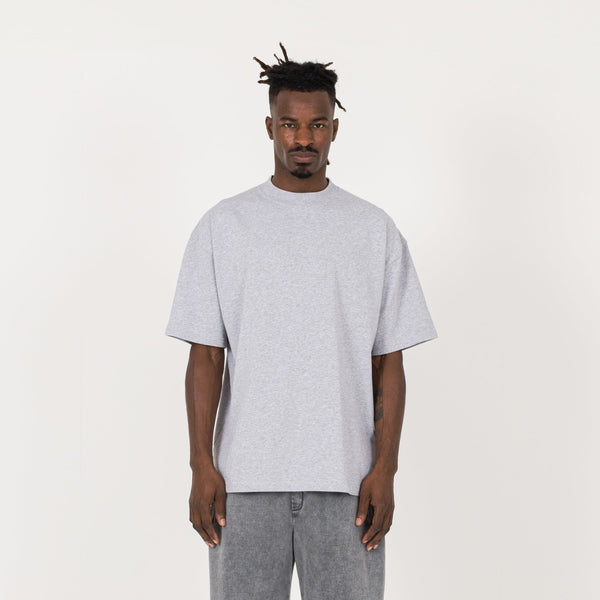 T-Shirt - Light Marl Grey - Destructive