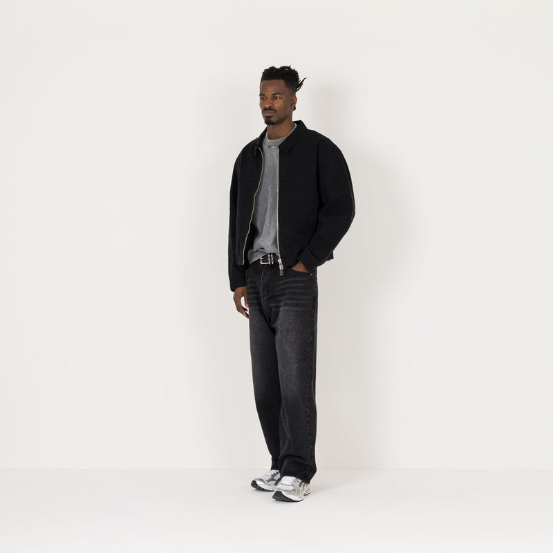 Trucker Jacket - Black - Destructive