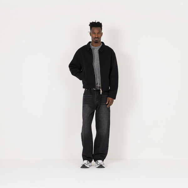 Trucker Jacket - Black - Destructive