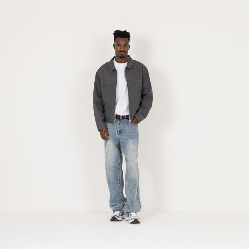 Trucker Jacket - Vintage Grey - Destructive