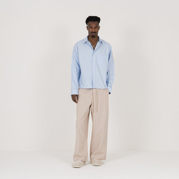 horizon blue dress shirt Uniform Long Sleeve Shirt