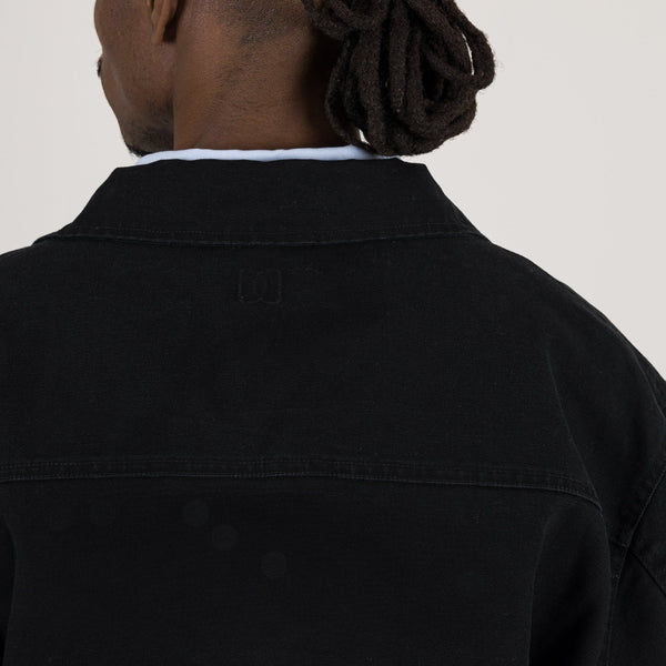Utility Trucker Jacket - Vintage Black - Destructive