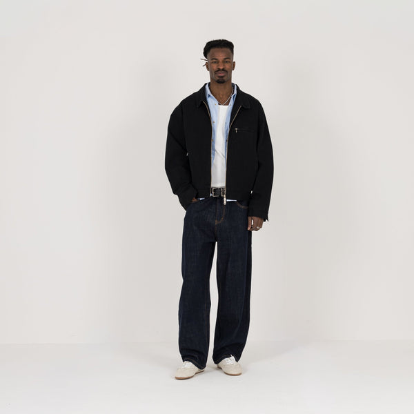 Utility Trucker Jacket - Vintage Black - Destructive