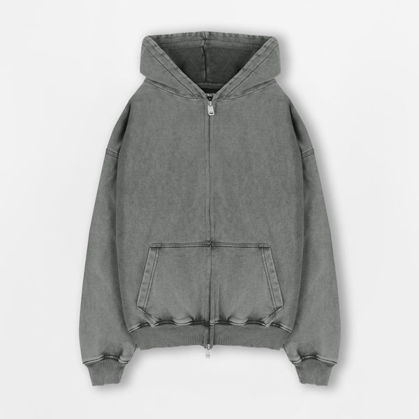 Zip Hoodie - Vintage Grey