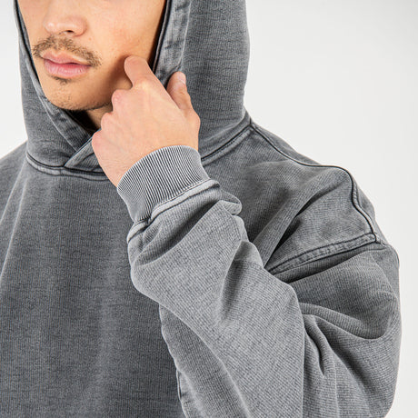 Oversized Hoodie for Men, Grey Marl