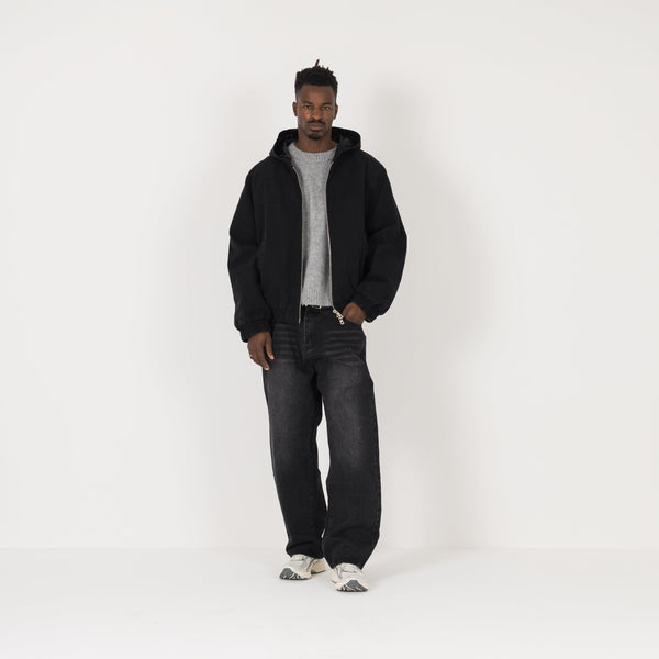 Work Jacket - Black - Destructive