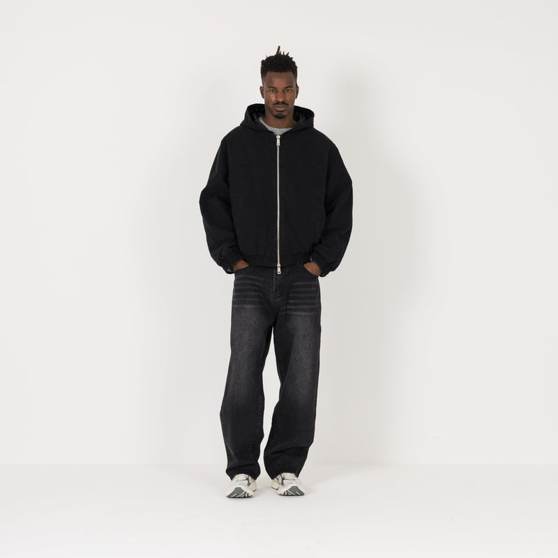 Work Jacket - Black - Destructive