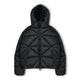 Zip Hooded Puffer Jacket - Black - Destructive