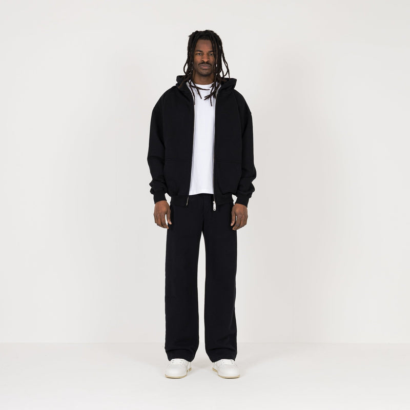 Zip Hoodie - Black - Destructive