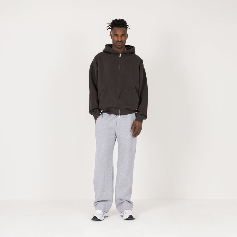 Zip Hoodie - Dark Mocha - Destructive