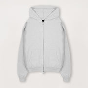 Zip Hoodie - Light Marl Grey