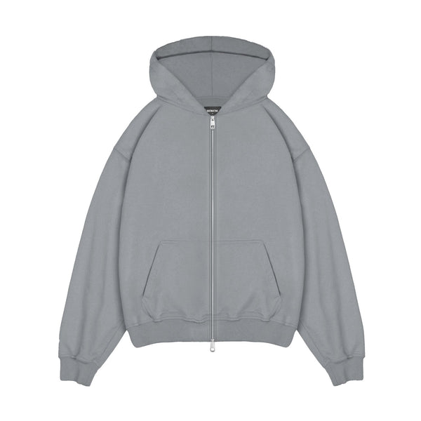 Zip Hoodie - Ocean Grey - Destructive