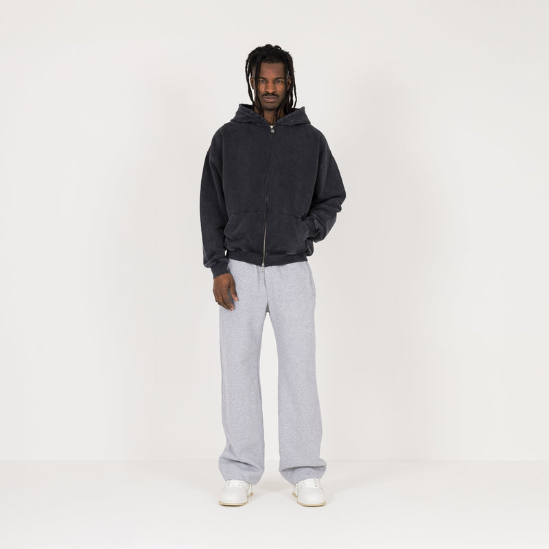 Zip Hoodie - Vintage Black - Destructive