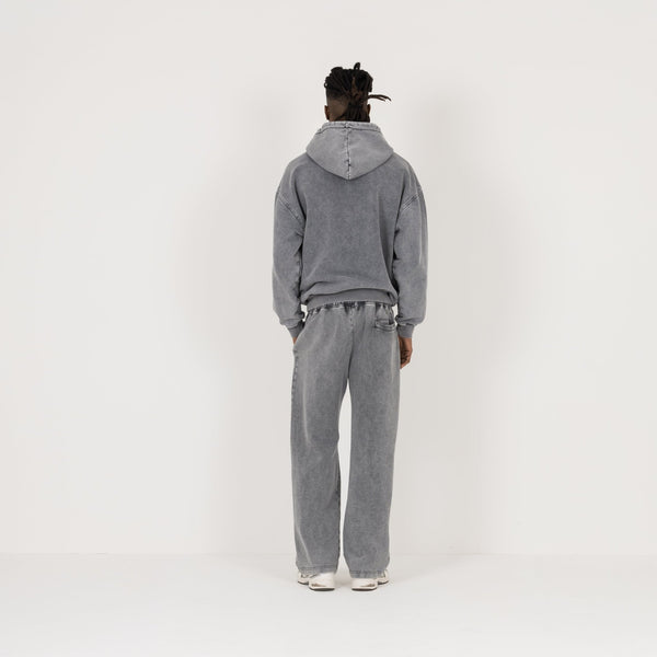 Zip Hoodie - Vintage Grey - Destructive