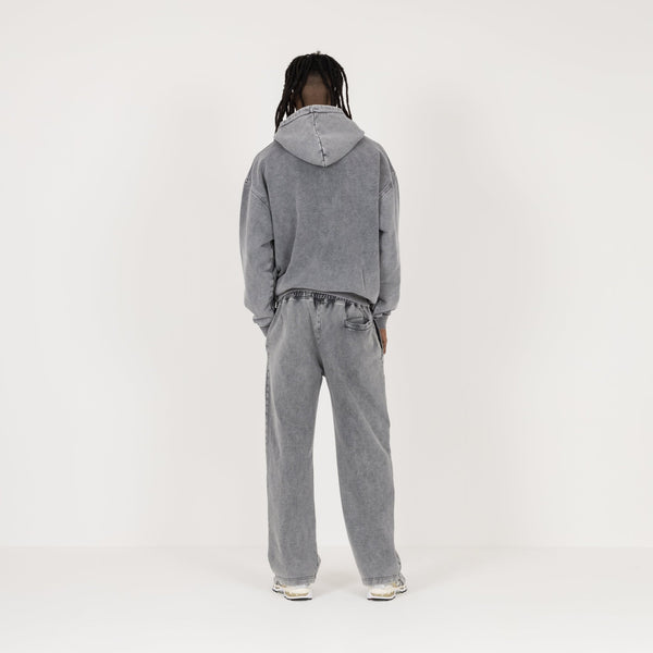 Zip Hoodie - Vintage Grey - Destructive