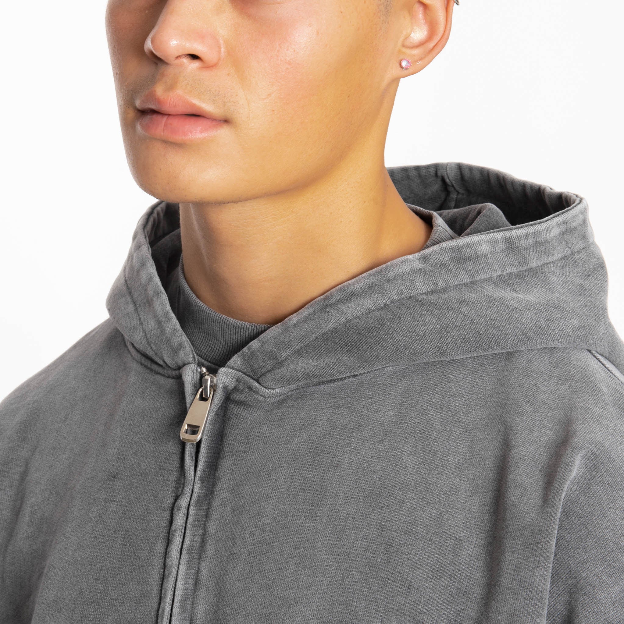 Home / Zip Hoodie - Vintage Grey